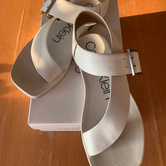 Calvin Klein Rivita Nappa Sandals - Picture 1 of 3